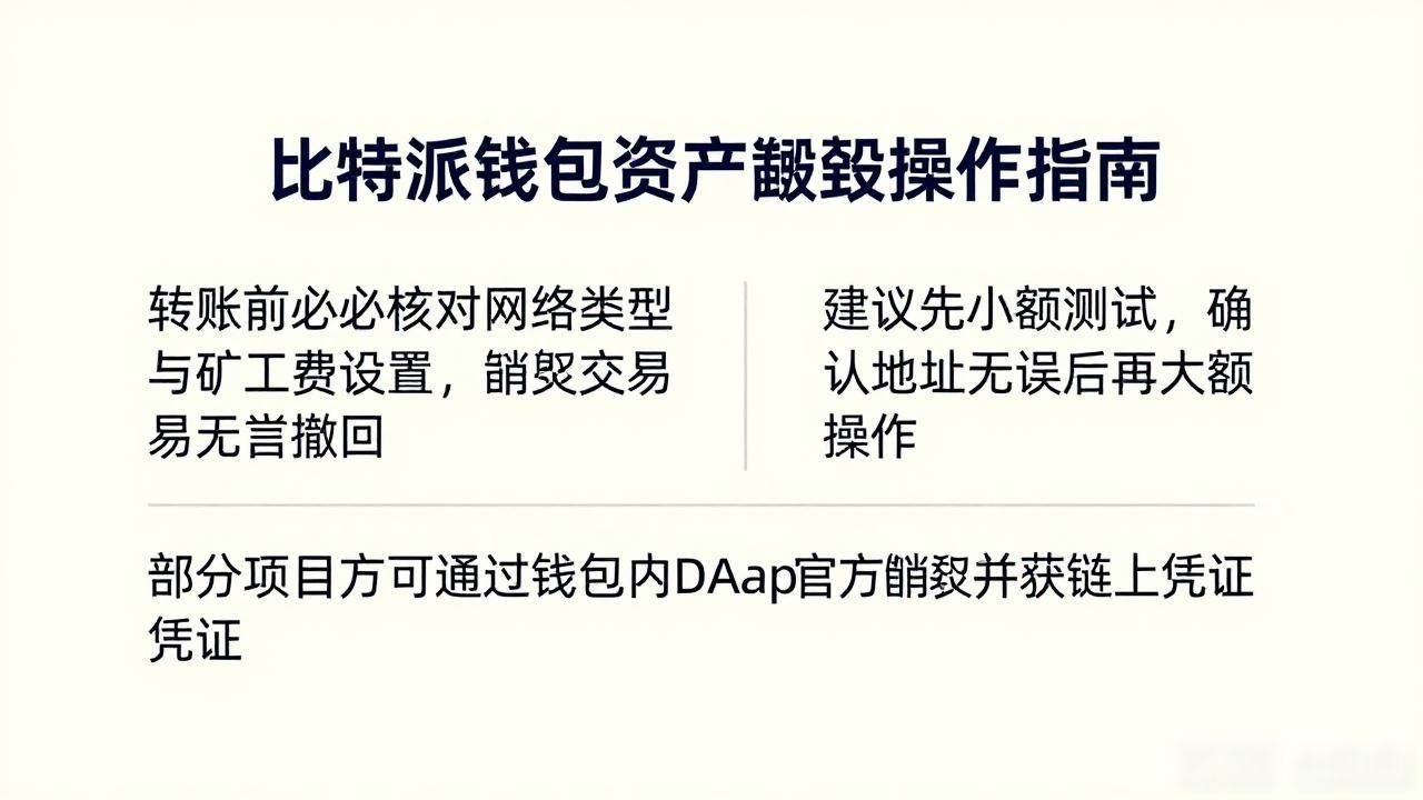 比特派钱包资产销毁操作指南