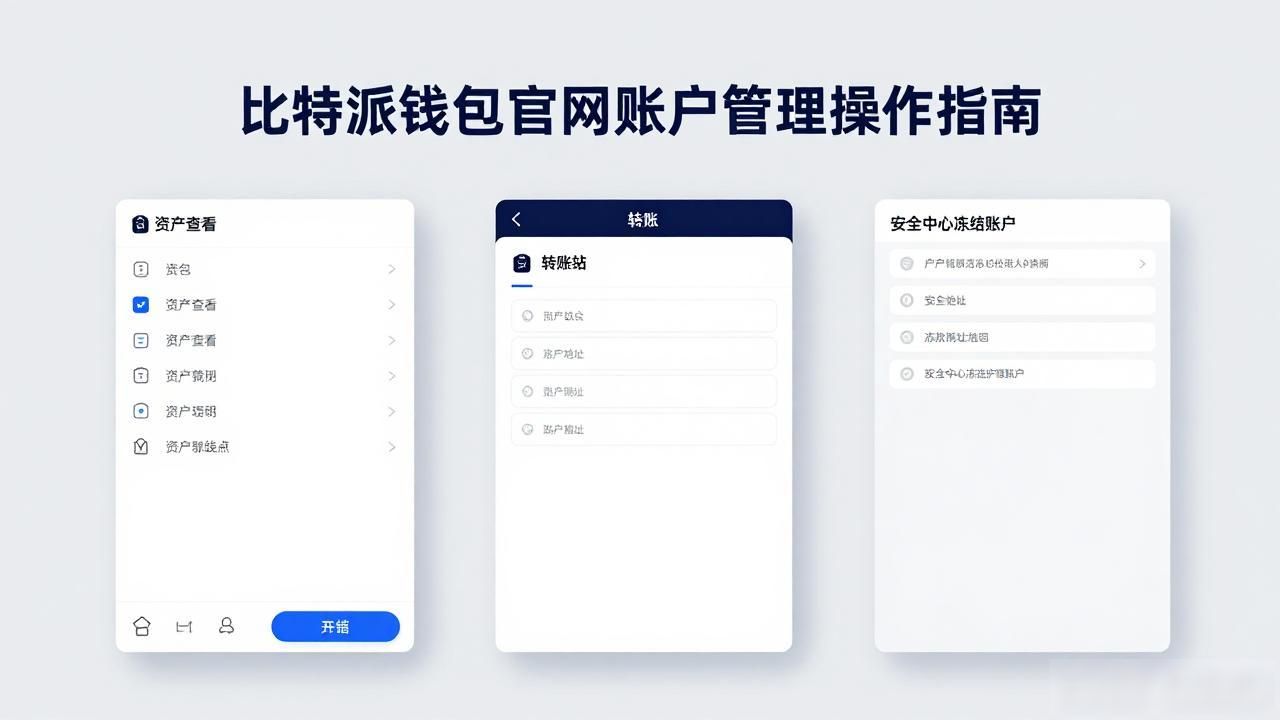 比特派钱包官网账户管理操作指南