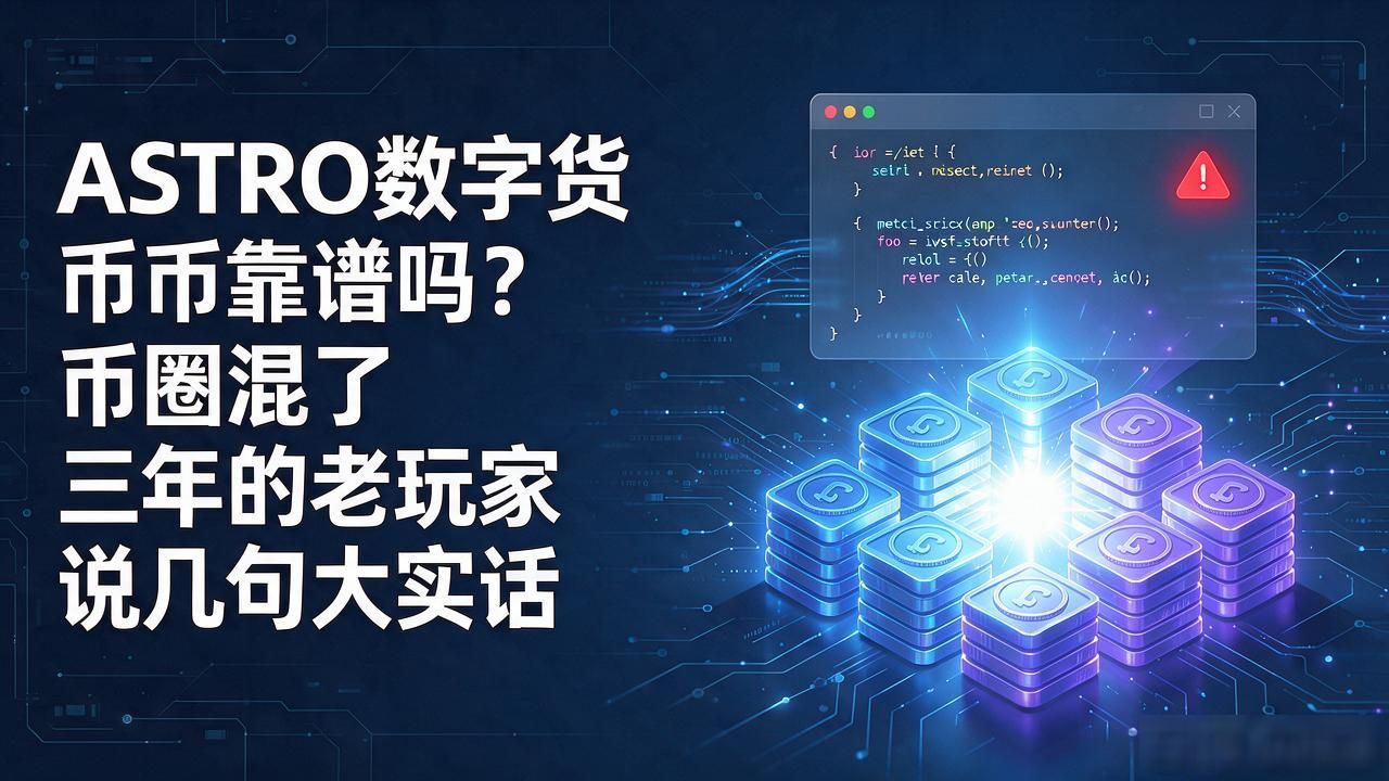 ASTRO数字货币靠谱吗？币圈混了三年的老玩家说几句大实话