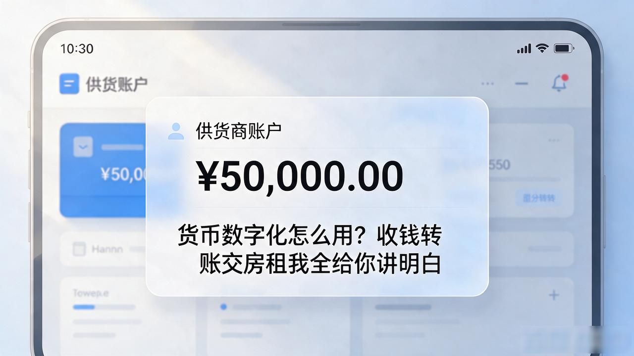 货币数字化怎么用？收钱转账交房租我全给你讲明白
