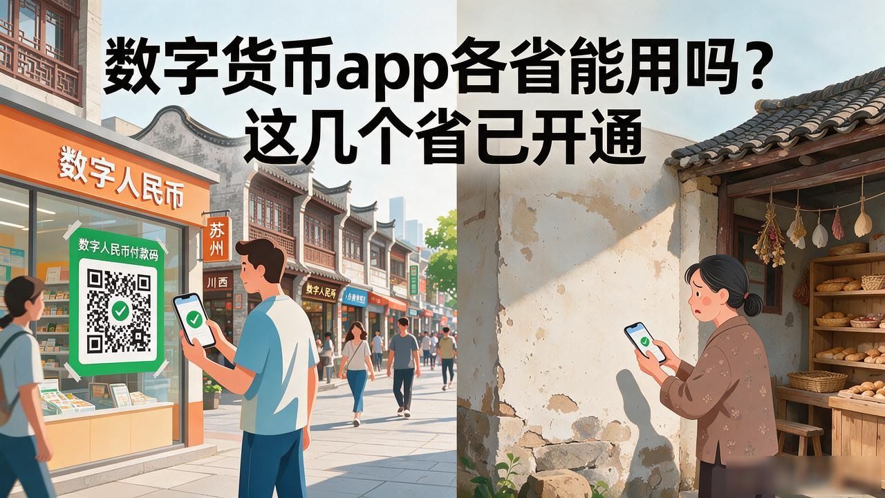 数字货币app各省能用吗？这几个省已开通