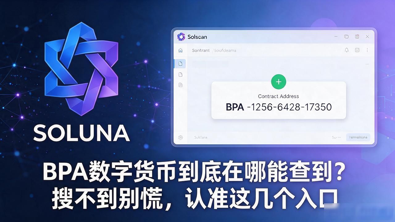 BPA数字货币到底在哪能查到？搜不到别慌，认准这几个入口