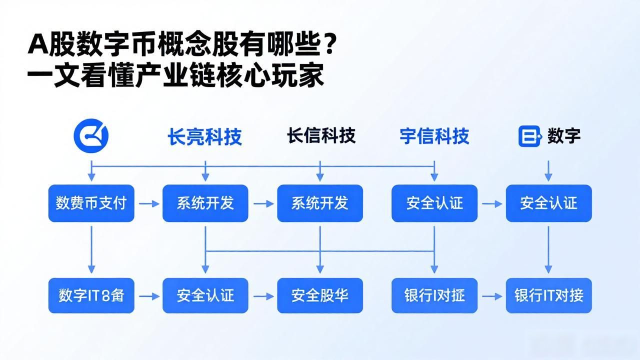 A股数字货币概念股有哪些？一文看懂产业链核心玩家