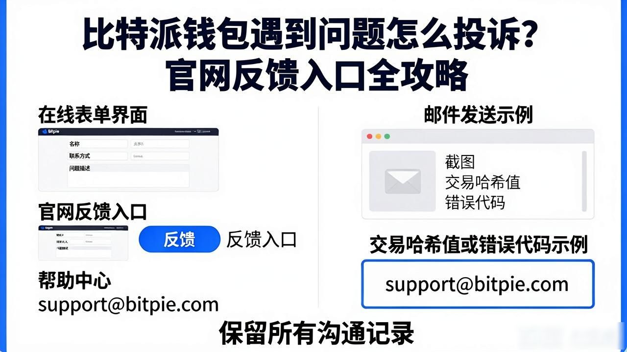 比特派钱包遇到问题怎么投诉?官网反馈入口全攻略-第1张图片-比特派钱包app官方下载最新版本_比特派钱包官网下载_比特派官方下载安卓版-Bitpie比特派全球多链数字钱包下载 比特派钱包遇到问题怎么投诉?官网反馈入口全攻略-第1张图片-比特派钱包app官方下载最新版本_比特派钱包官网下载_比特派官方下载安卓版-Bitpie比特派全球多链数字钱包下载