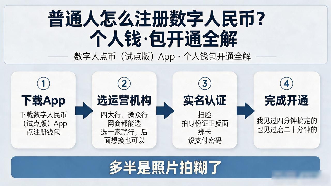 普通人怎么注册dcep数字货币？数字人民币个人钱包开通全解