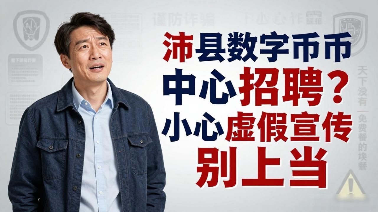 沛县数字货币中心招聘？小心虚假宣传别上当