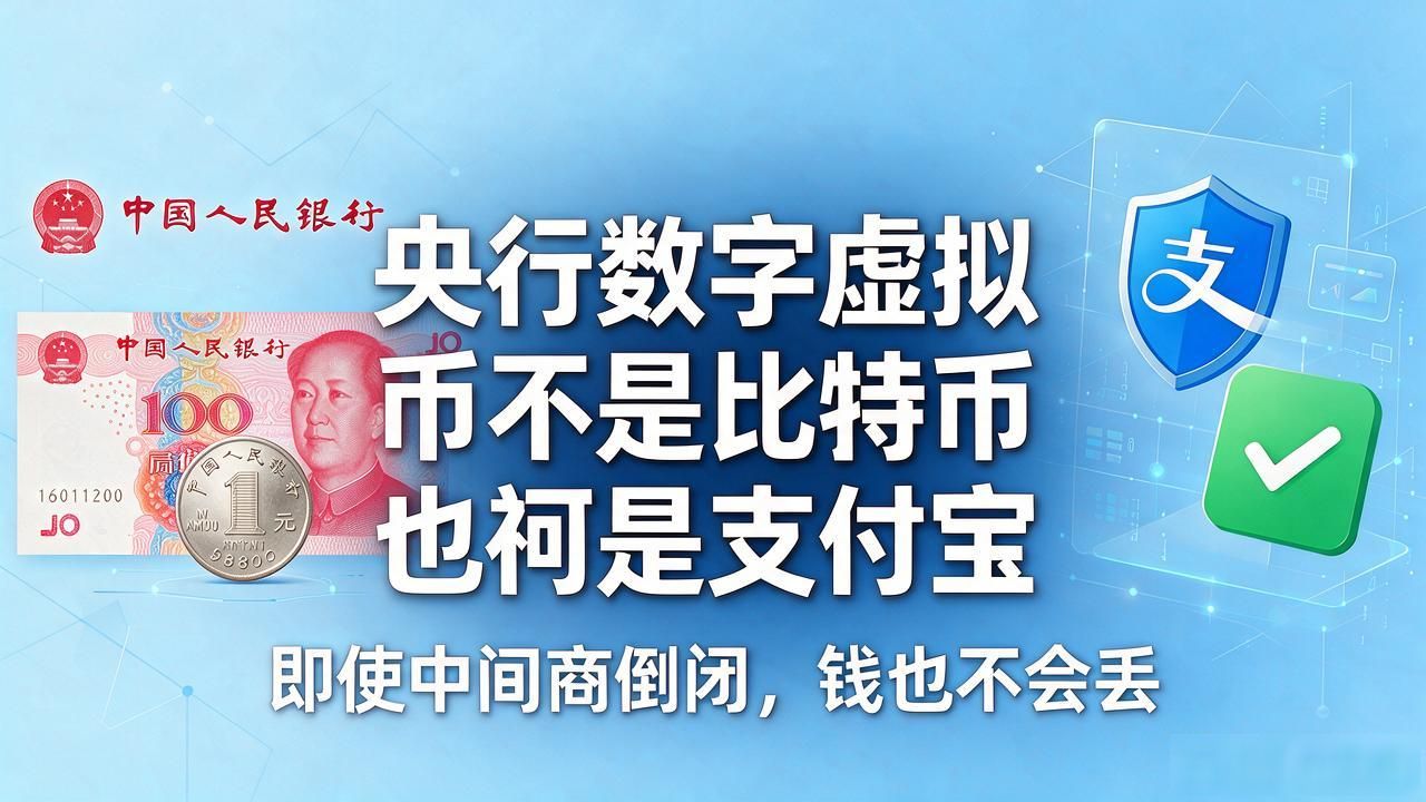 央行数字虚拟货币不是比特币也不是支付宝，跟你的钱到底有啥关系