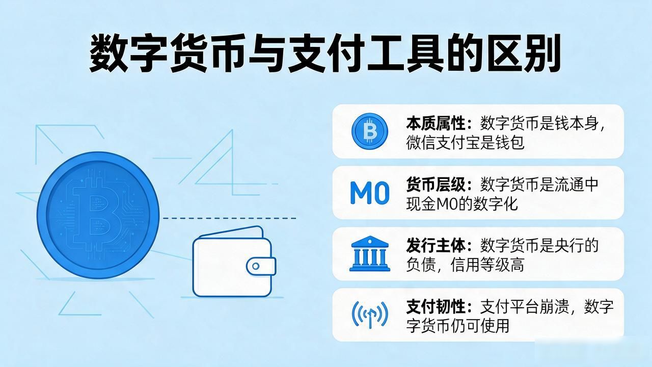 数字货币到底是个啥？跟微信支付宝有啥不一样，普通人该不该关注
