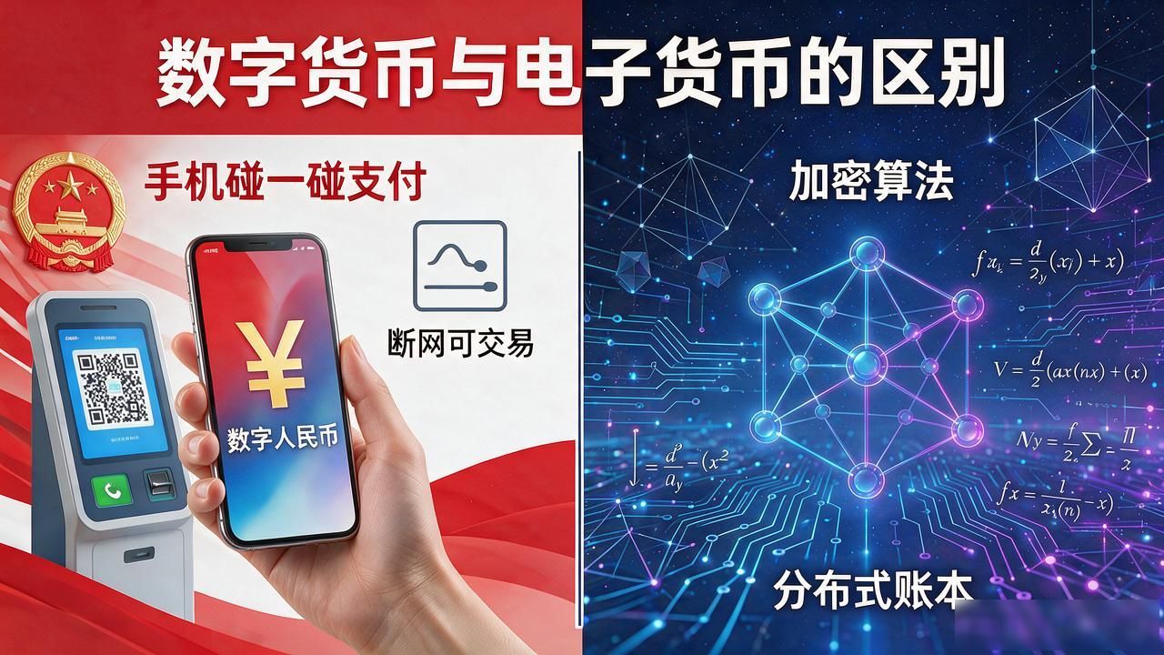 数字货币和电子货币有啥区别？搞懂这几点就不交智商税