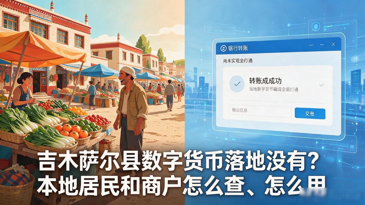吉木萨尔县数字货币落地没有？本地居民和商户怎么查、怎么用