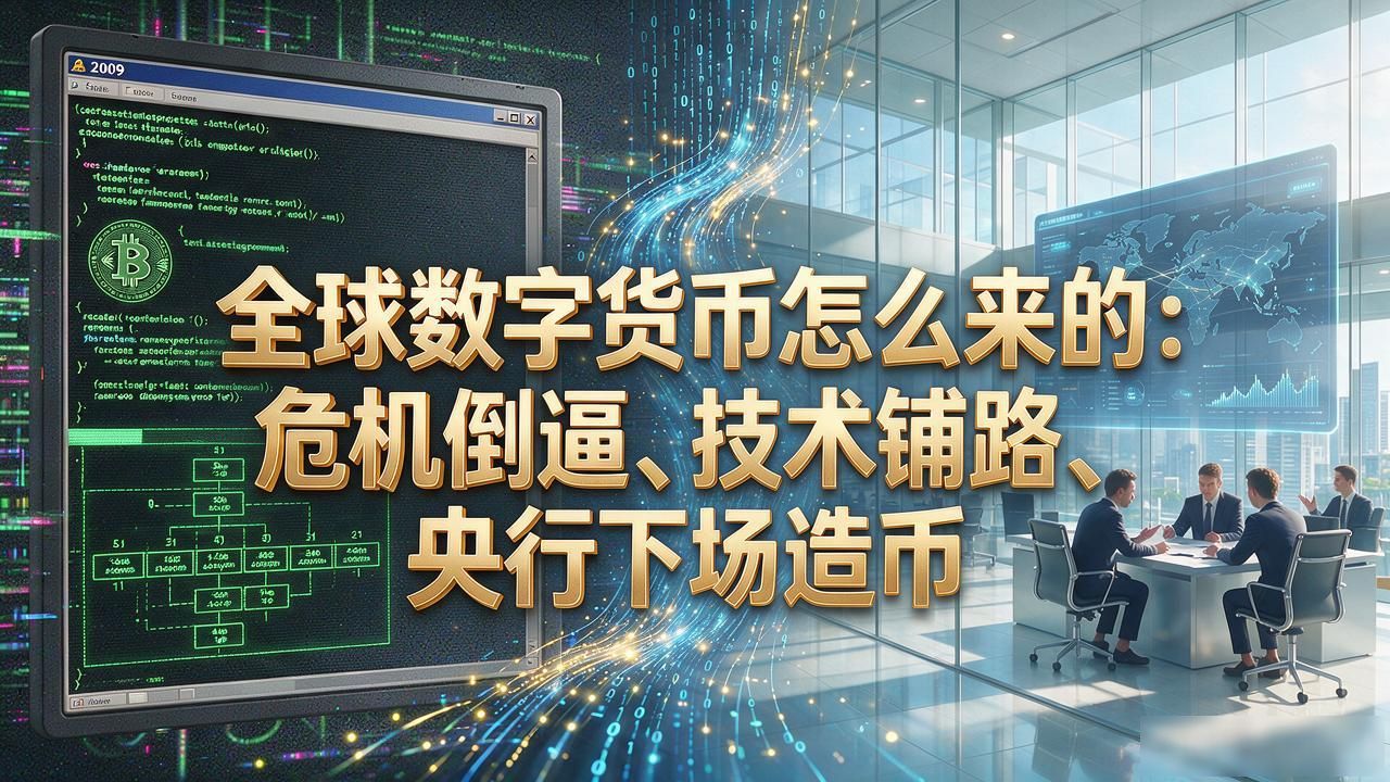 全球数字货币怎么来的：危机倒逼、技术铺路、央行下场造币