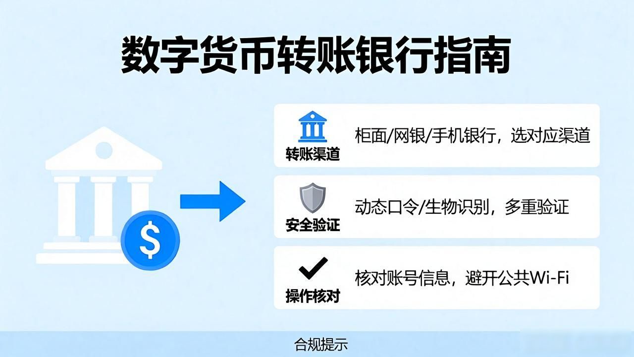 数字货币转账银行指南，看完就懂