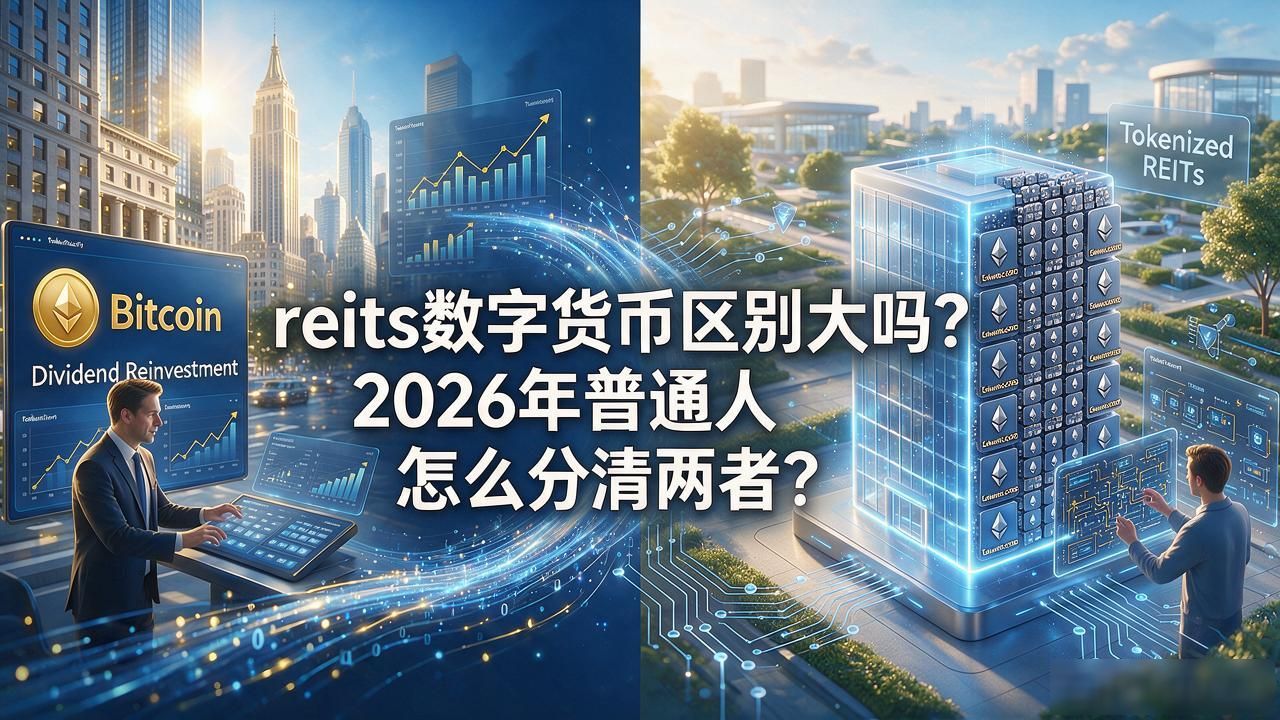 reits数字货币区别大吗？2026年普通人怎么分清两者