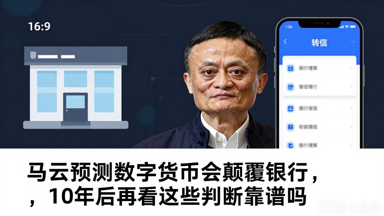 马云预测数字货币会颠覆银行，10年后再看这些判断靠谱吗