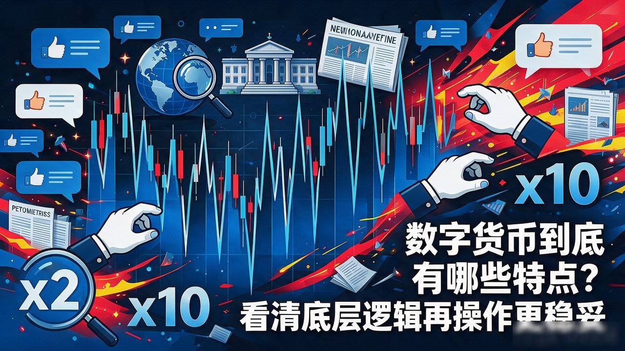 数字货币到底有哪些特点？看清底层逻辑再操作更稳妥