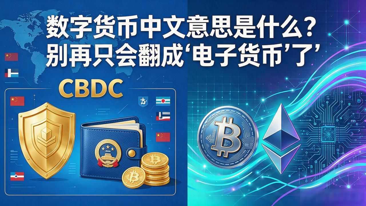 数字货币中文意思是什么？别再只会翻成"电子货币"了