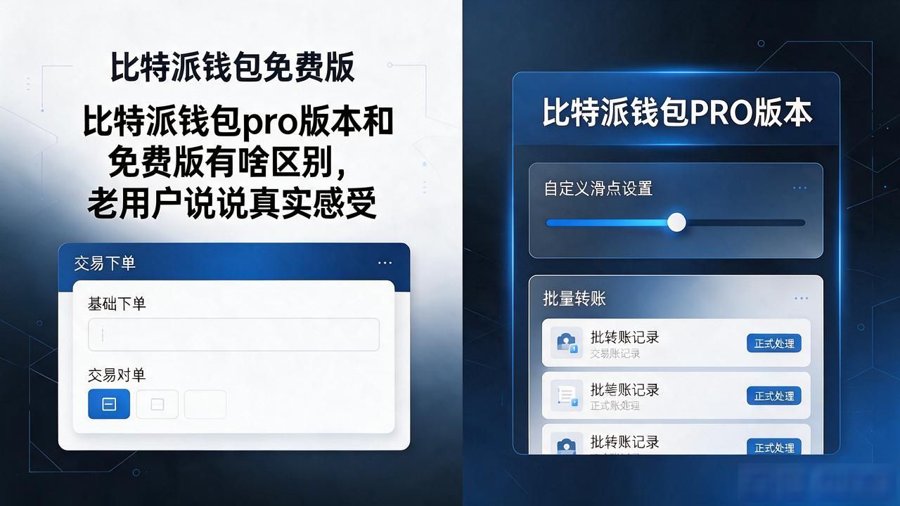 比特派钱包pro版本和免费版有啥区别，老用户说说真实感受