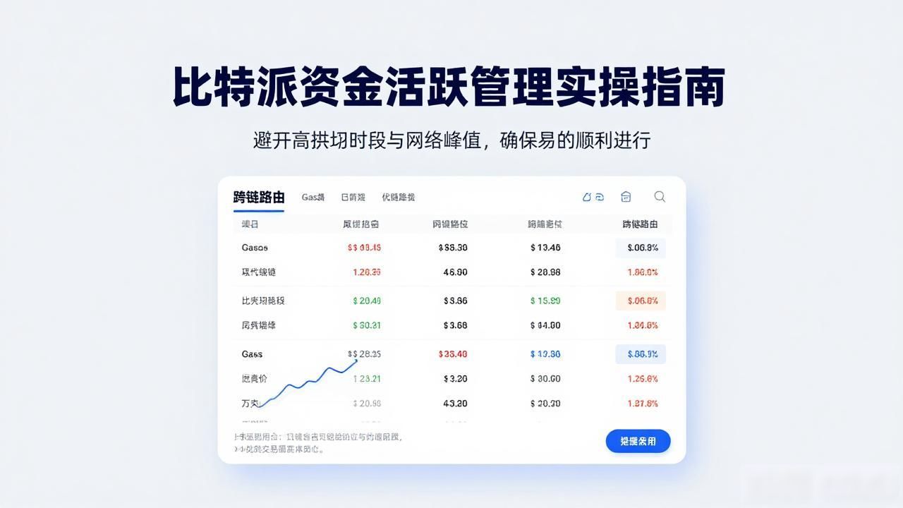 比特派资金活跃管理实操指南