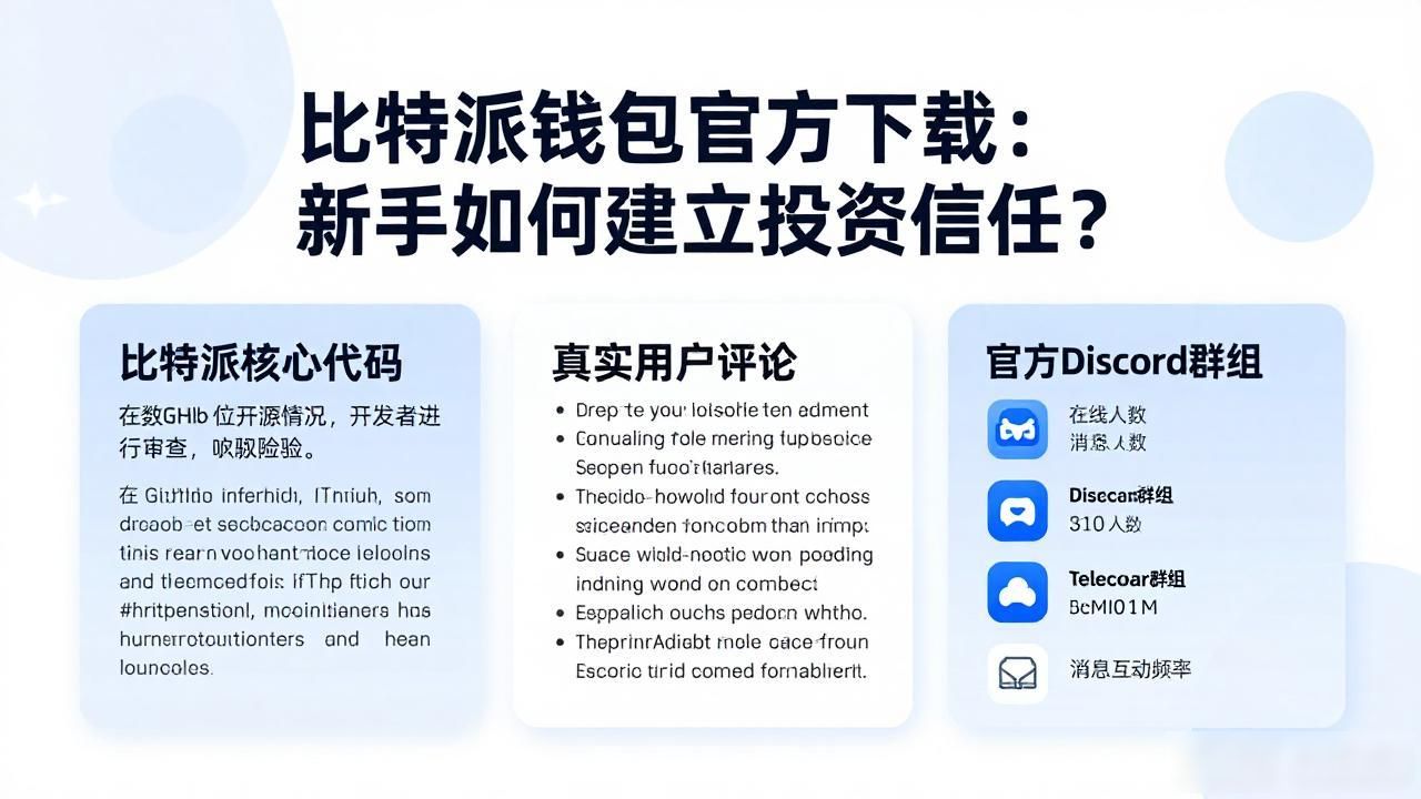 比特派钱包官方下载：新手如何建立投资信任？