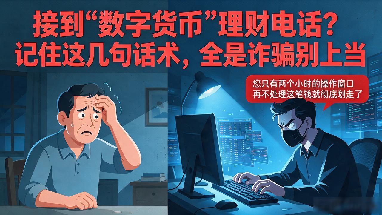 接到"数字货币"理财电话？记住这几句话术，全是诈骗别上当
