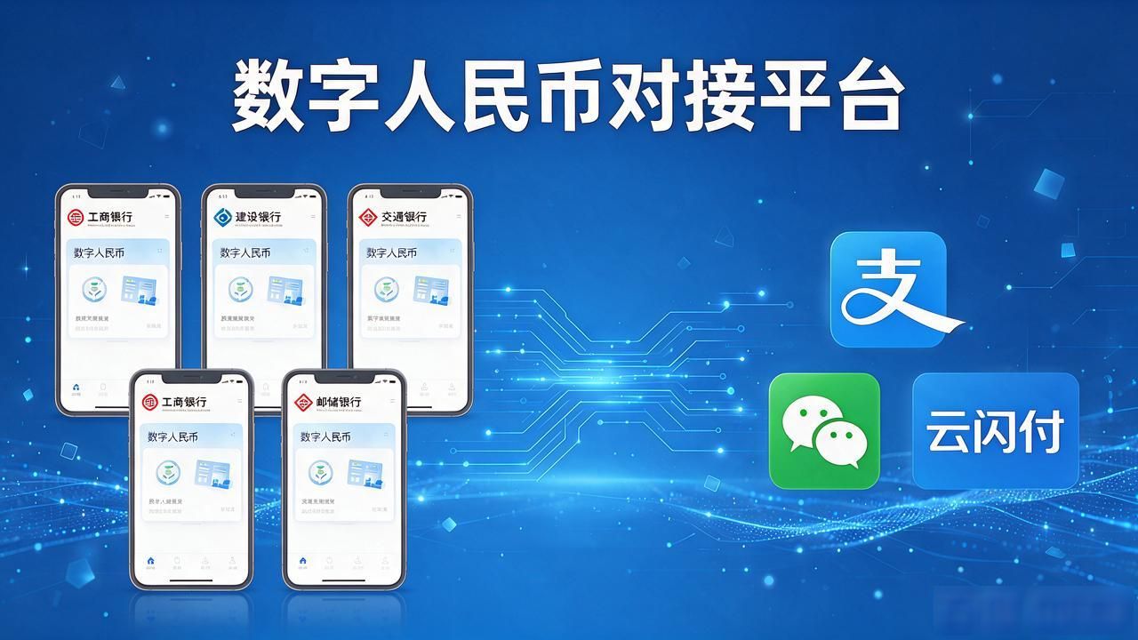 哪些平台对接了DCEP数字人民币？支付宝微信云闪付都支持