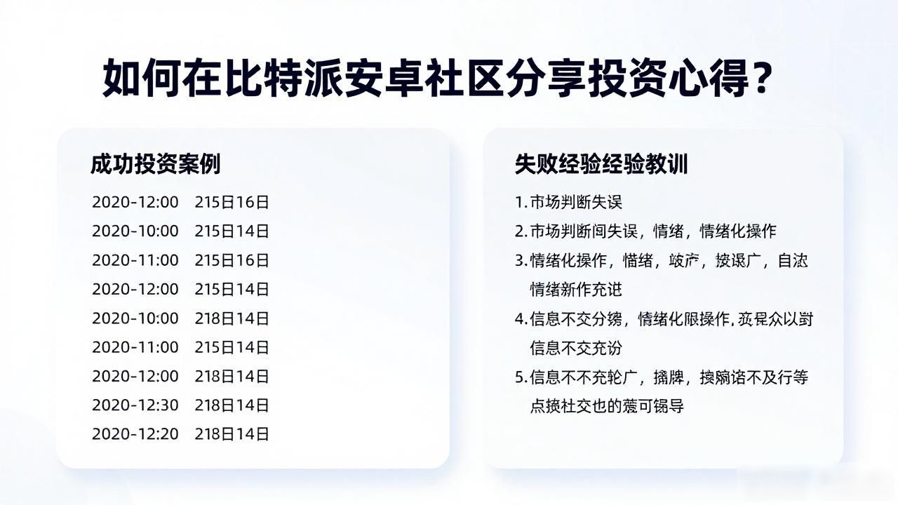 如何在比特派安卓社区分享投资心得？