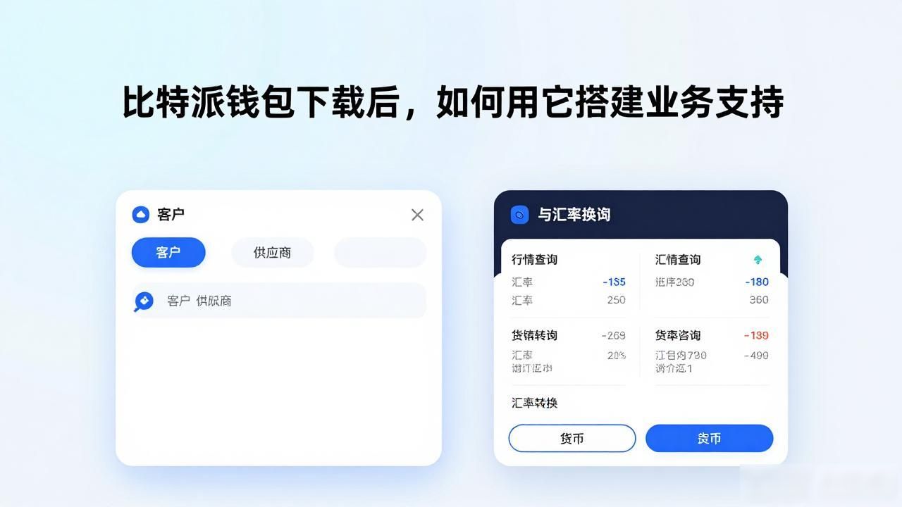 比特派钱包下载后，如何用它搭建业务支持
